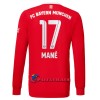 Virallinen Fanipaita Pitkähihainen FC Bayern München Mane 17 Kotipelipaita 2022-23 - Miesten